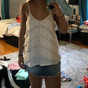 Tan Layered Tank Top